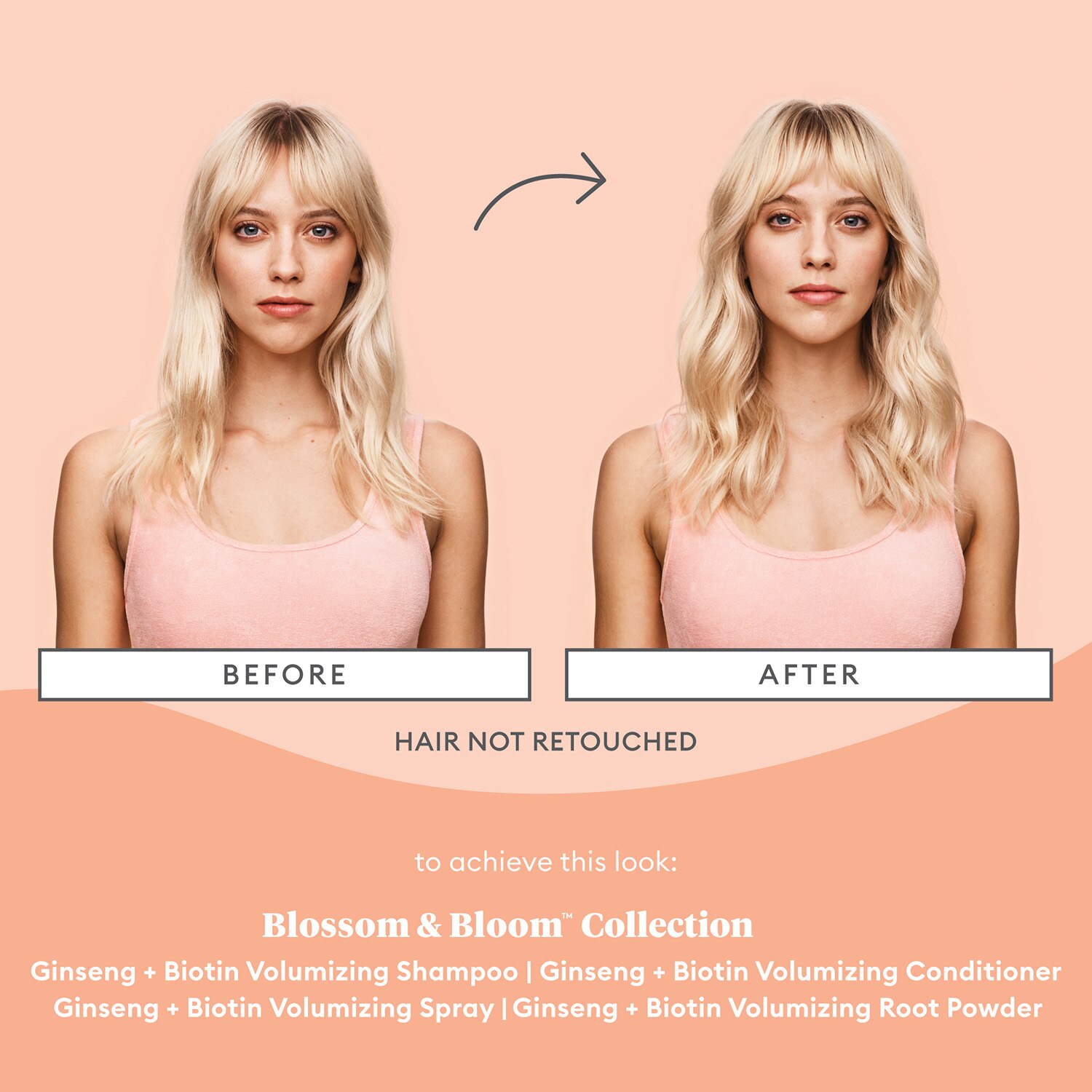 BLOSSOM & BLOOM™ GINSENG + BIOTIN VOLUMIZING CONDITIONER 8OZ (ACONDICIONADOR)